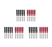 Uikdjgu 30 Pièces Séries 4mm Fiches Banane à Souder Bricolage Fiche Banane Connecteurs Mâles Adaptateurs pour Multimètre Fils de Test Sondes