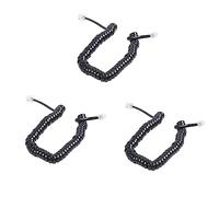 Uikdjgu 3pièces 9.3 Pouce Noir RJ9 Telephone Phone Modem Bobine Cable de Ligne de Cordon
