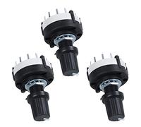 Uikdjgu 3X 3P4T 3 Pole 4 Position Simple Bande Selecteur Commutateur Rotatif Avec Bouton