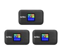 Uikdjgu 3X A8 4G LTE Routeur sans Fil WiFi Modem Portable 3000 MAh Mini Hotspot Extérieur Pocket Mifi 150 Mbps avec Répéteur de Carte SIM, A