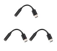 Uikdjgu 3X Adaptateur de Câble pour Prise Casque/Écouteur USB C à 3.5mm Aux Casque Audio StéréO Type C 3.1 Mâle Port à 3.5mm pour Moto Z, Leeco Le S3/2 Pro et Plus