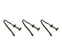 Uikdjgu 3X Câble d'alimentation HDD Adaptateur à Angle Droit 15 Broches X2 vers Mini 6 Broches ATX pour 3653 SéRie 3650 Compatible