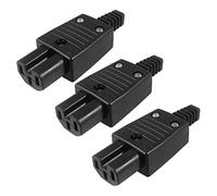 Uikdjgu 3X Connecteur/Adaptateur de Secteur de la Prise de Sortie IEC320 C15 Noir AC 250V 10A