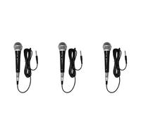 Uikdjgu 3X Microphone Karaoké Microphone Dynamique Filaire Professionnel Portable Microphone Vocal Clair pour Les Performances de Musique Vocale Karaoké