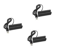 Uikdjgu 3X MSR90 USB Lecteur de Carte à Bande Magnétique Lecteur de Carte Bande 3 Pistes Mini Swiper pour USB PC