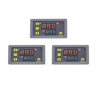 Uikdjgu 3X Relais Temporisé Numérique Affichage LED Minuterie de Cycle Interrupteur de Commande Relais Temporisé Réglable Interrupteur Temporisé DC12V