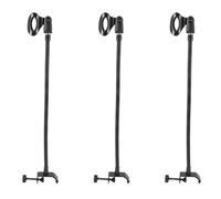 Uikdjgu 3X Support de Microphone à Col de Cygne Flexible avec Pince de Bureau pour Studio de Radiodiffusion