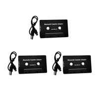 Uikdjgu 3X Universal Cassette Bluetooth 5.0 Audio Car Tape Adaptateur Stéréo Aux avec Mic pour Téléphone MP3 Câble AUX Lecteur CD