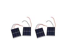Uikdjgu 4 Pcs 1.5V 400Ma 80X60mm Micro-Mini Cellules Solaires de Puissance pour Panneaux Solaires - Projets de Bricolage - - Chargeur de Batterie