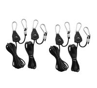 Uikdjgu 4 PièCes Poulie Corde Poulie Ascenseur Pince Mousqueton Canoë Arc Queue Corde Camping Tendeur Camping Fournitures