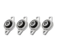 Uikdjgu 4 PièCes SéRies KFL001 12Mm Alliage de Zinc Auto-Alignement Oreiller Bloc Bride Portant Logement de Roulement Rhombique