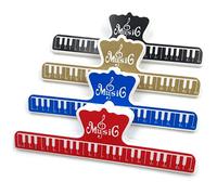Uikdjgu 4 Pièces Séries Livre de Musique Note Papier Règle Feuille de Musique Ressort Clip Support pour Piano Guitare Violon Alto Violoncelle Performance