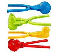 Uikdjgu 4 PièCes Toys Snow Toy Kit Clip Canard SphéRique Bonhomme de Neige Coeur Clip de Boule de Neige