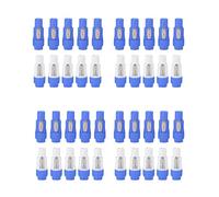 Uikdjgu 40 Pièces/Lot Nac3Fca Speakon Fiche 3 Broches Mâle Powercon Connecteur 20A 250V Ac Connecteur D'Alimentation Bleu et Blanc