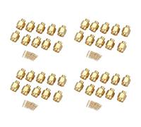 Uikdjgu 40X Connecteur Mâle SMA à Souder Connecteur Coaxial pour Câble Semi-Rigide Rg402 0,141 Pouce, Or