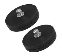 Uikdjgu 4Pcs 45KG Puissant Aimant NéOdyme Disque en Caoutchouc D88X8Mm M8 Fil Chiffré Protection Voiture CaméRa,Aimant pour VéHicules Hors Route Camions Bateau de Travail LumièRe