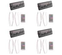 Uikdjgu 4pièces 2X25W 50W Amplificateur Lecteur MP3 Décodeur Carte 5V-12V Bluetooth 5.0 Voiture FM Radio Module Support TF USB Lecteur AUX Décodeur