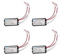 Uikdjgu 4X 50W Transformateur Electronique de 220V A 12V pour Halogene