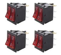 Uikdjgu 4X 6 Broches Marche/Arret Interrupteur Unipolaire Unidirectionnel A Bascule AC 15A/250V 20A/125V