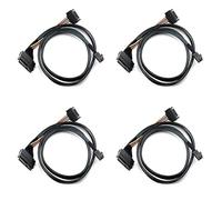 Uikdjgu 4X Câble Mini SAS HD 12G Intégré vers U.2 / SFF-8643 vers SFF-8639 0,5 M avec Puissance 15 Broches, Adapté pour SSD U.2
