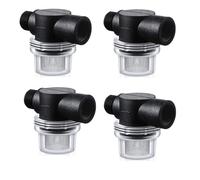 Uikdjgu 4X Filtre de Crépine de Pompe à Eau, Crépine de Rechange pour Tuyau Torsadé 1/2 Pouces Compatible avec Les Pompes Ou Pompes