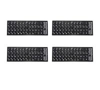 Uikdjgu 4X Lettres Russes Clavier Autocollant pour Ordinateur Portable PC de Bureau Clavier Couvre la Russie Autocollant