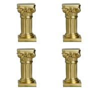 Uikdjgu 4X Or Pilier Romain RéSine Sculpture Colonne DéCor Colonne Romaine Statues Maison Salon Artisanat Ameublement
