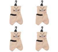 Uikdjgu 4X Porte-Sac de Rangement pour Balles de Golf ce Cadeau de Golf Amusant Ne Manquera Pas de Faire Rire Rangez Vos Accessoires de Golf, Marron