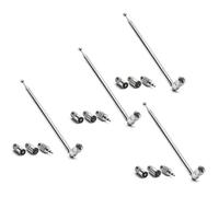 Uikdjgu 4X Tige Antenne 3.5Mm Adaptateur FM Radio Antenne Remplacement Vis TéLescopique Type F Connecteur Mâle AV RéCepteur StéRéO
