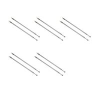 Uikdjgu 5 Pair 62.5cm 24.6 Pouce 4 Section Telescopique Acier Inoxydable AM FM Radio Universel Antenne