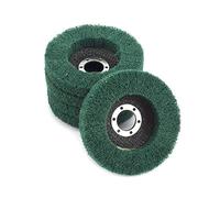 Uikdjgu 5 PièCes SéRies Roues à Rabat en Fibre de Nylon Polissage Roue de Polissage Tampon à RéCurer Disque de Meulage pour Meuleuse D'Angle pour Polisseur de MéTal