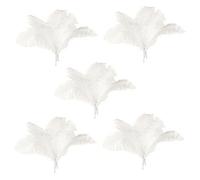Uikdjgu 50 Pcs Naturel Plumes D'Autruche Decoration Blanc 45-50cm