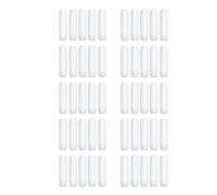 Uikdjgu 50 Pièces Séries 25mm (1 Pouce) PTFE Agitateur Magnétique Mélangeur Barre D'Agitation, Couleur Blanche, Barre de Laboratoire, Barre de Plaque D'Agitation, 7mm25mm
