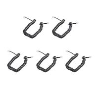 Uikdjgu 5pièces 9.3 Pouce Noir RJ9 Telephone Phone Modem Bobine Cable de Ligne de Cordon