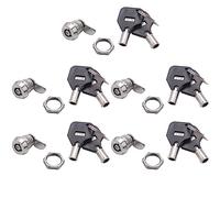 Uikdjgu 5X Cabinet Porte Quart de Tour Securite Tubulaire Came Serrure avec Clefs