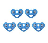 Uikdjgu 5X Coeur-Forme Escalade Poulie Cable en Acier Corde 13mm Dispositif d'escalade Tyrolienne Trolley A Grand 24KN