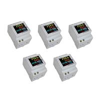 Uikdjgu 5X Moniteur Ca Rail Din 6IN1 40-300V 100A Tension Courant Facteur de Puissance KWH Actif Compteur de Fréquence D'énergie électrique VOLT AMP