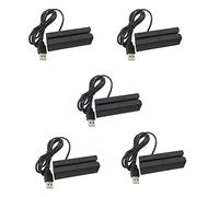 Uikdjgu 5X MSR90 USB Lecteur de Carte à Bande Magnétique Lecteur de Carte Bande 3 Pistes Mini Swiper pour USB PC