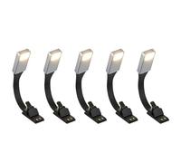 Uikdjgu 5X Rechargeable E-Book LED Lumière pour Papier Nouvelle USB Lampe de Lecture Livre Lampe Lampe Clip pour Voyage Chambre Livre Lecteur 3 Modèle