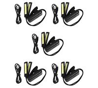 Uikdjgu 5X Support de Musique Pince de Lampe Lampe A LED A Pince-sans Scintillement, Entierement Ajustable,6 Niveaux de Luminosite - Egalement pour Lecture de Livre,Orchestre, Mixage,DJ