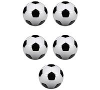 Uikdjgu 5X Taille 5 Ballons de Football D'EntraîNement Professionnel en Cuir PU Noir Blanc Ballons de Football de Football ÉQuipe de But Atch Ballons D'EntraîNement