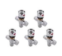 Uikdjgu 5X Vanne de Mélange Thermostatique à 3 Voies en Cuivre Vanne de Chauffe-Eau Solaire de 3/4 Pouce Vanne de Régulation de la Température