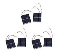Uikdjgu 6 Pcs 1.5V 400Ma 80X60Mm Micro-Mini Cellules Solaires de Puissance pour Panneaux Solaires - Projets de Bricolage - - Chargeur de Batterie