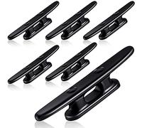 Uikdjgu 6 PièCes Taquet de Bateau Noir Taquets de Kayak Taquets de Quai de Bateau Taquet de Canoë Kayak Taquets en Nylon de 4 Pouces pour Accessoires D'Amarrage de Bateau
