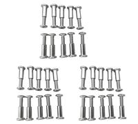 Uikdjgu 60 PièCes Vis Post Fit pour 5/16 Pouces (8Mm) Trou de DiamèTre Mâle M6X20Mm M6X18Mm Boucle de Ceinture Boulons de Liaison Attache en Cuir