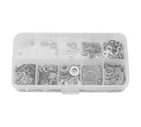 Uikdjgu 600Pcs/Set Kit D'Assortiment de Joints D'Étanchéité pour Rondelle Plate en Acier Inoxydable M1.6 M2 M2.5 M3.5 .5 M5 M6 M8 M10