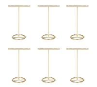 Uikdjgu 6X Boucle d'oreille Présentoir de Boucles d'oreilles en Or Boucles d'oreilles en Forme de T Vitrine Golden Large