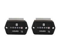 Uikdjgu 6X Compteur Horaire Mécanique DC10V-80V - Compteur Horaire pour Moteur-Générateur Bateau Automobiles Motorcross Moteur Camion Tracteur