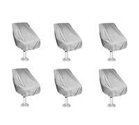 Uikdjgu 6X Housse de SièGe de Bateau, Housse de SièGe de Chaise de Banc de Capitaine de Ponton ÉTanche ExtéRieur, Housses de Protection de Chaise