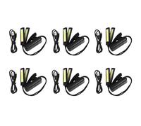 Uikdjgu 6X Support de Musique Pince de Lampe Lampe A LED A Pince-sans Scintillement, Entierement Ajustable,6 Niveaux de Luminosite - Egalement pour Lecture de Livre,Orchestre, Mixage,DJ